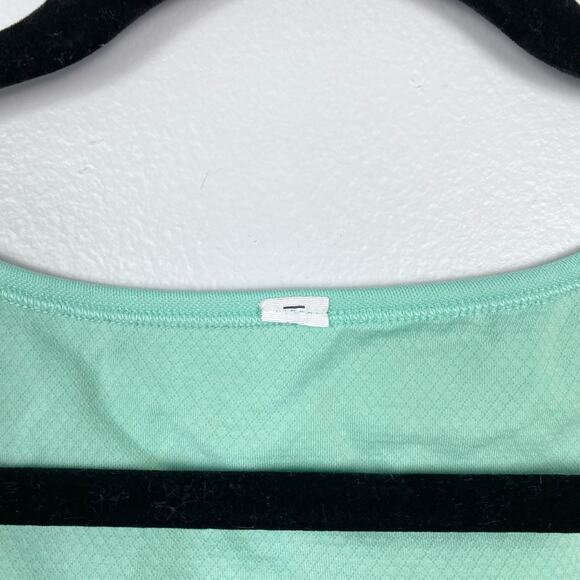 Lululemon Ebb to Street Cropped Tank Top Rib Map Wild Mint Ice Green Size 14 - Picture 5 of 9